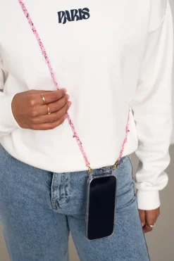 Roze Bandana Telefoonkoord