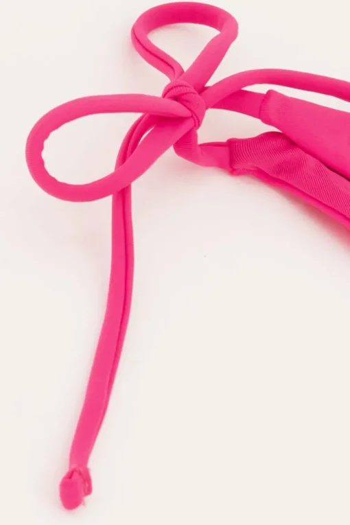 Roze Bikini Broekje Met Strikbandjes