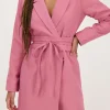 Roze Blazerjurk Met Ceintuur