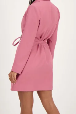 Roze Blazerjurk Met Ceintuur