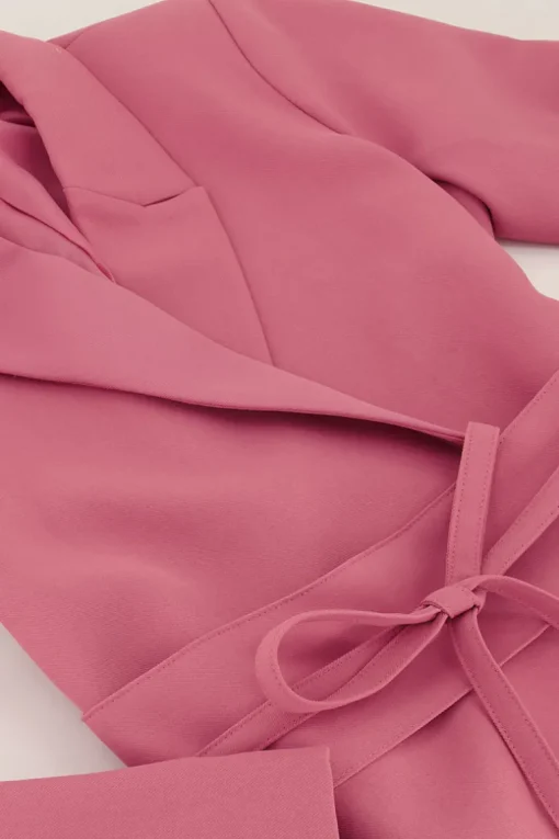 Roze Blazerjurk Met Ceintuur
