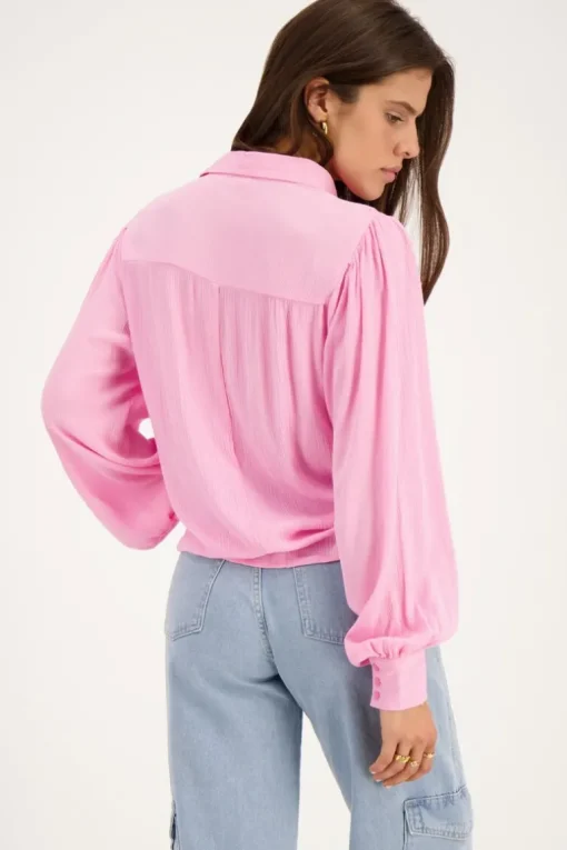 Roze Blouse Met Tapes
