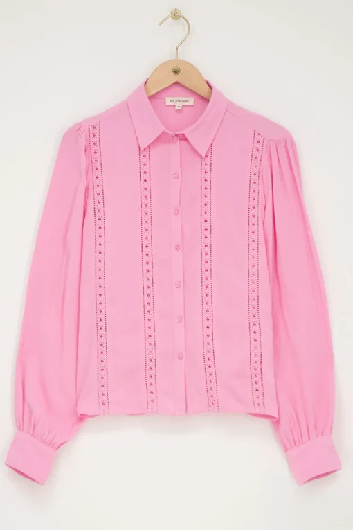 Roze Blouse Met Tapes