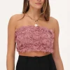 Roze Corset Top Met Rozen