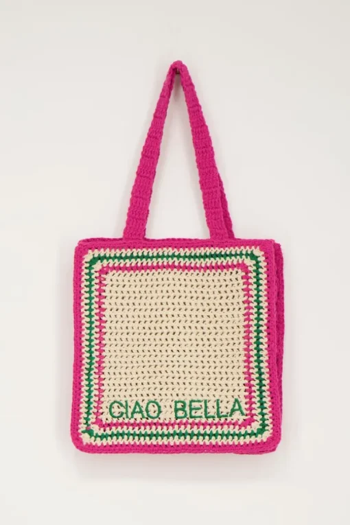 Roze Gehaakte Tas Ciao Bella