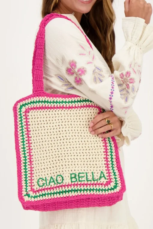 Roze Gehaakte Tas Ciao Bella