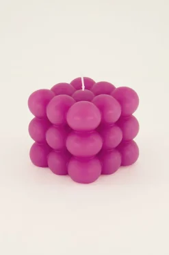 Roze Grote Bubble Kaars