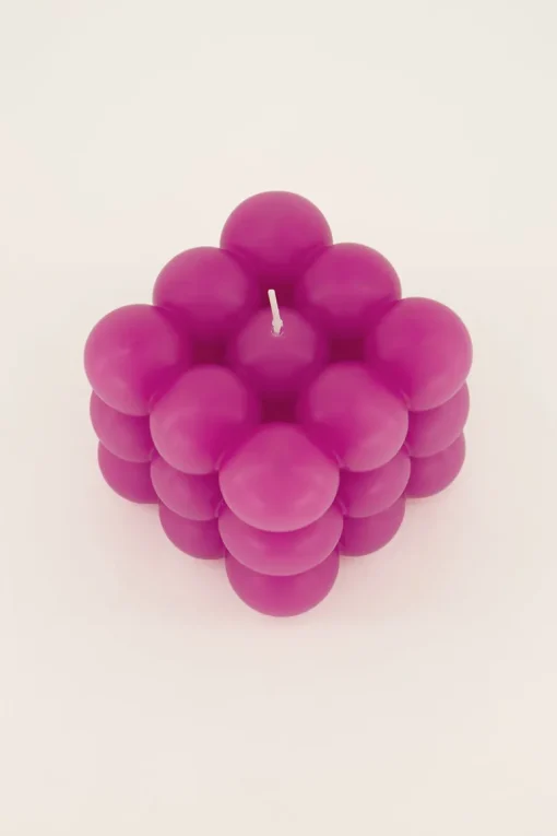 Roze Grote Bubble Kaars
