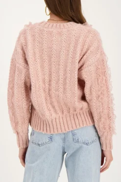 Roze Kabeltrui Met Kant