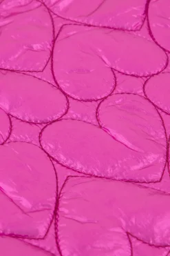Roze Metallic Laptop Hoes Met Hartjes Patroon