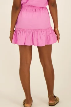 Roze Rok Met Ruffles