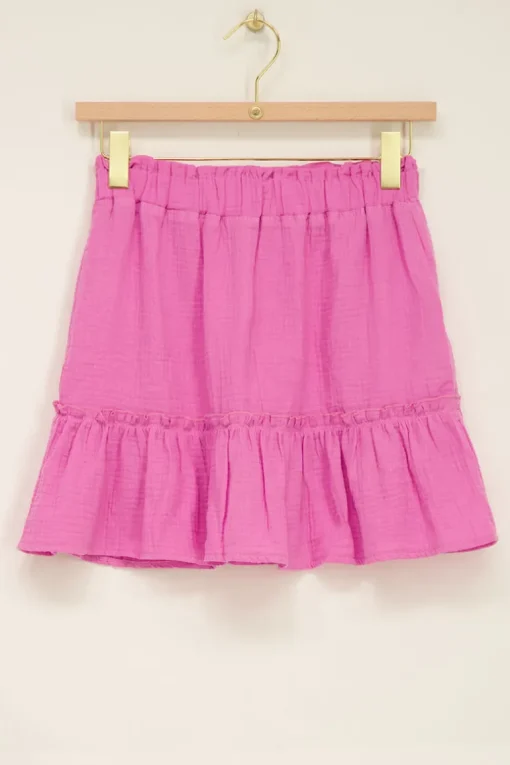 Roze Rok Met Ruffles