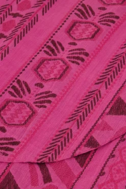Roze Rokje Met Jacquard Overlap