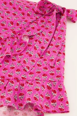 Roze Skort Met Bloemenprint