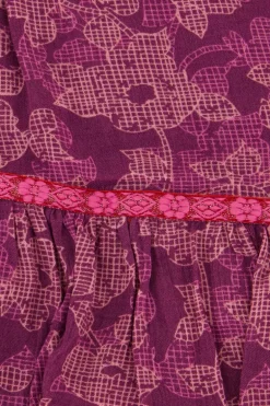 Roze Skort Met Tapes En Bloemenprint