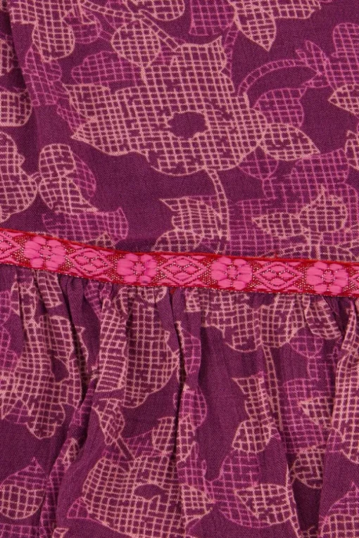 Roze Skort Met Tapes En Bloemenprint