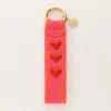 Roze Sleutelhanger Met Hartjes