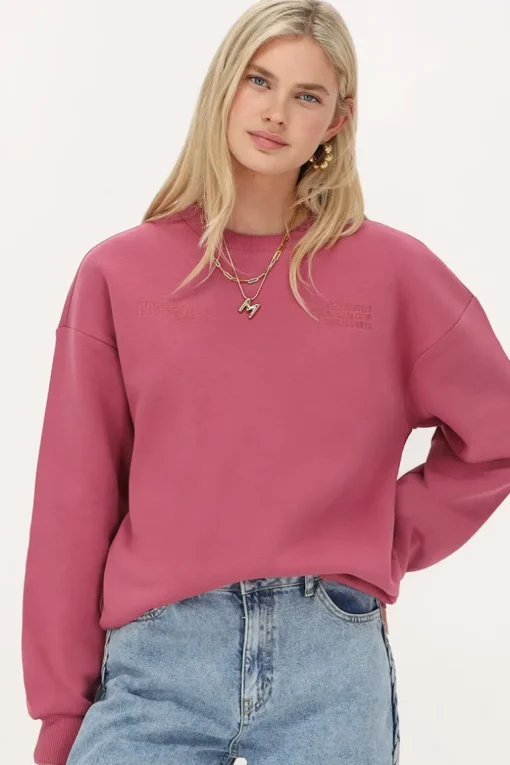 Roze Sweater "Head In The Clouds"
