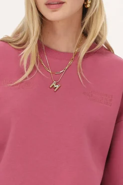 Roze Sweater "Head In The Clouds"