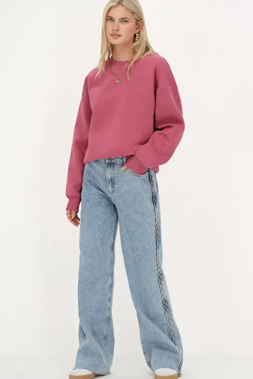 Roze Sweater "Head In The Clouds"