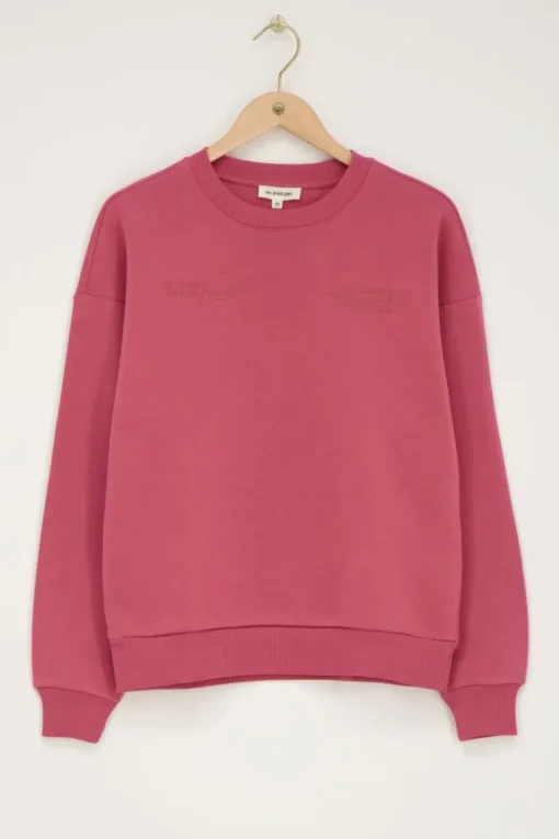 Roze Sweater "Head In The Clouds"