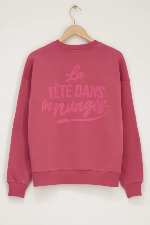 Roze Sweater "Head In The Clouds"