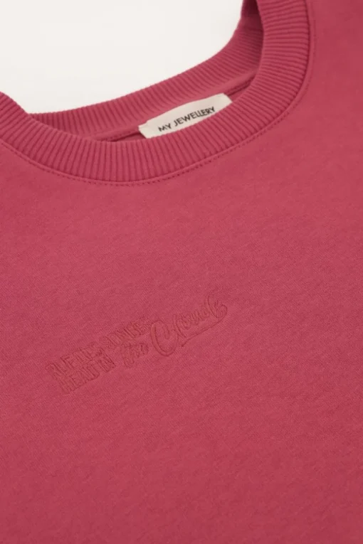 Roze Sweater "Head In The Clouds"