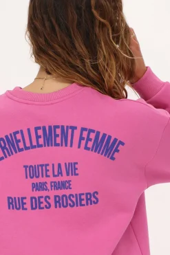 Roze Sweater "Éternellement Femme"