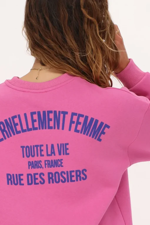 Roze Sweater "Éternellement Femme"