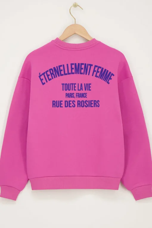 Roze Sweater "Éternellement Femme"
