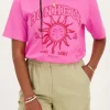 Roze T-shirt ''Bonheur''