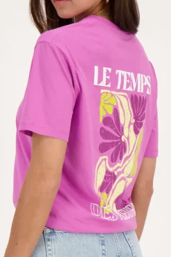 Roze T-shirt Le Temps