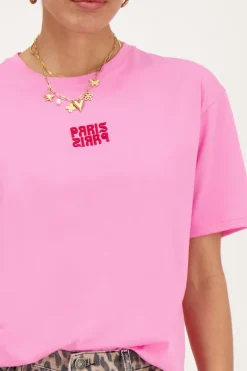 Roze T-shirt "Paris Paris"