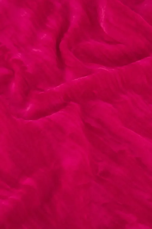 Roze Velvet Jurk Met V-hals