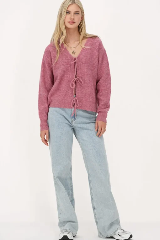 Roze Vest Met Strikjes