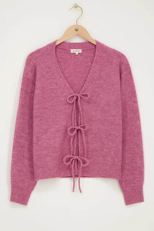 Roze Vest Met Strikjes