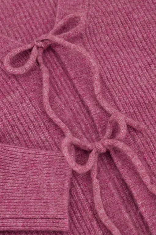 Roze Vest Met Strikjes