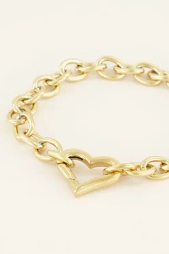 Schakelarmband Met Hartjes Sluiting