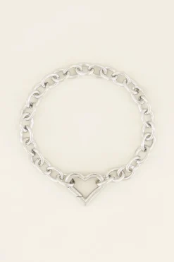 Schakelarmband Met Hartjes Sluiting