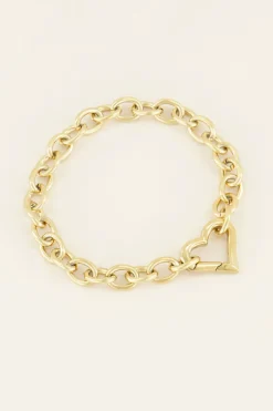 Schakelarmband Met Hartjes Sluiting