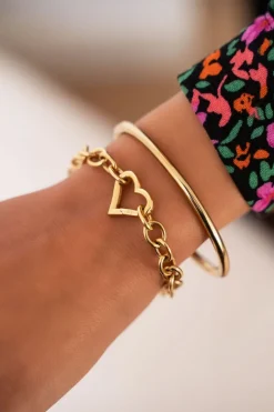 Schakelarmband Met Hartjes Sluiting
