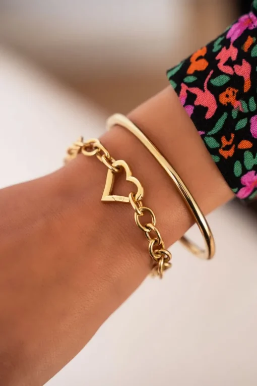 Schakelarmband Met Hartjes Sluiting
