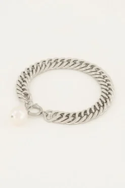 Schakelarmband Met Parel
