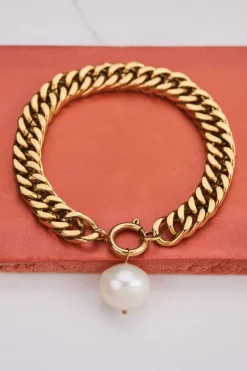 Schakelarmband Met Parel