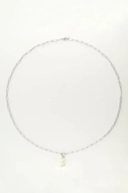 Schakelketting Met Parel Bedel