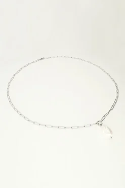 Schakelketting Met Parel Bedel