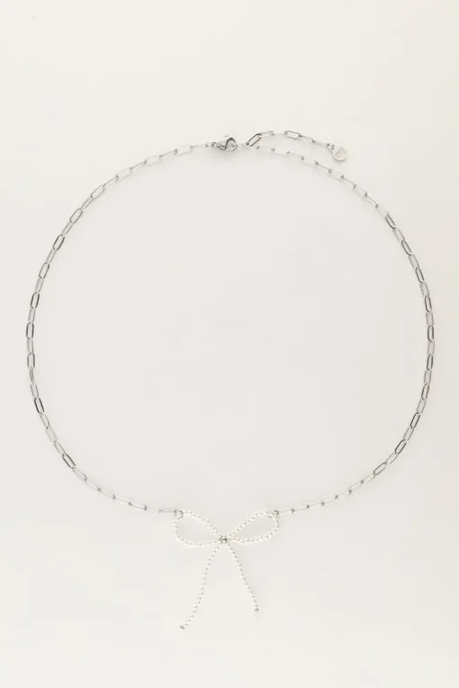 Schakelketting Met Statement Parel Strik