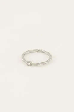 Single Ice Cubes Ring