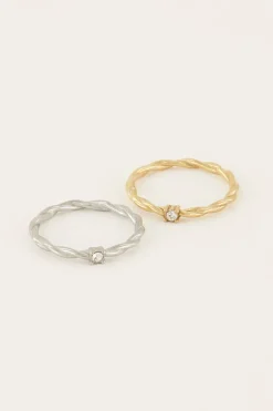 Single Ice Cubes Ring