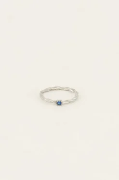 Single Ocean Blue Ring
